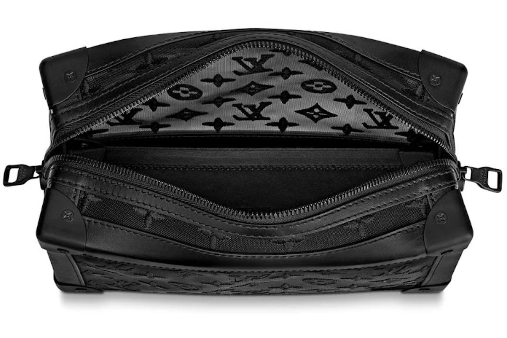 Louis Vuitton Monogram Mesh Soft Trunk Shoulder Bag - Black