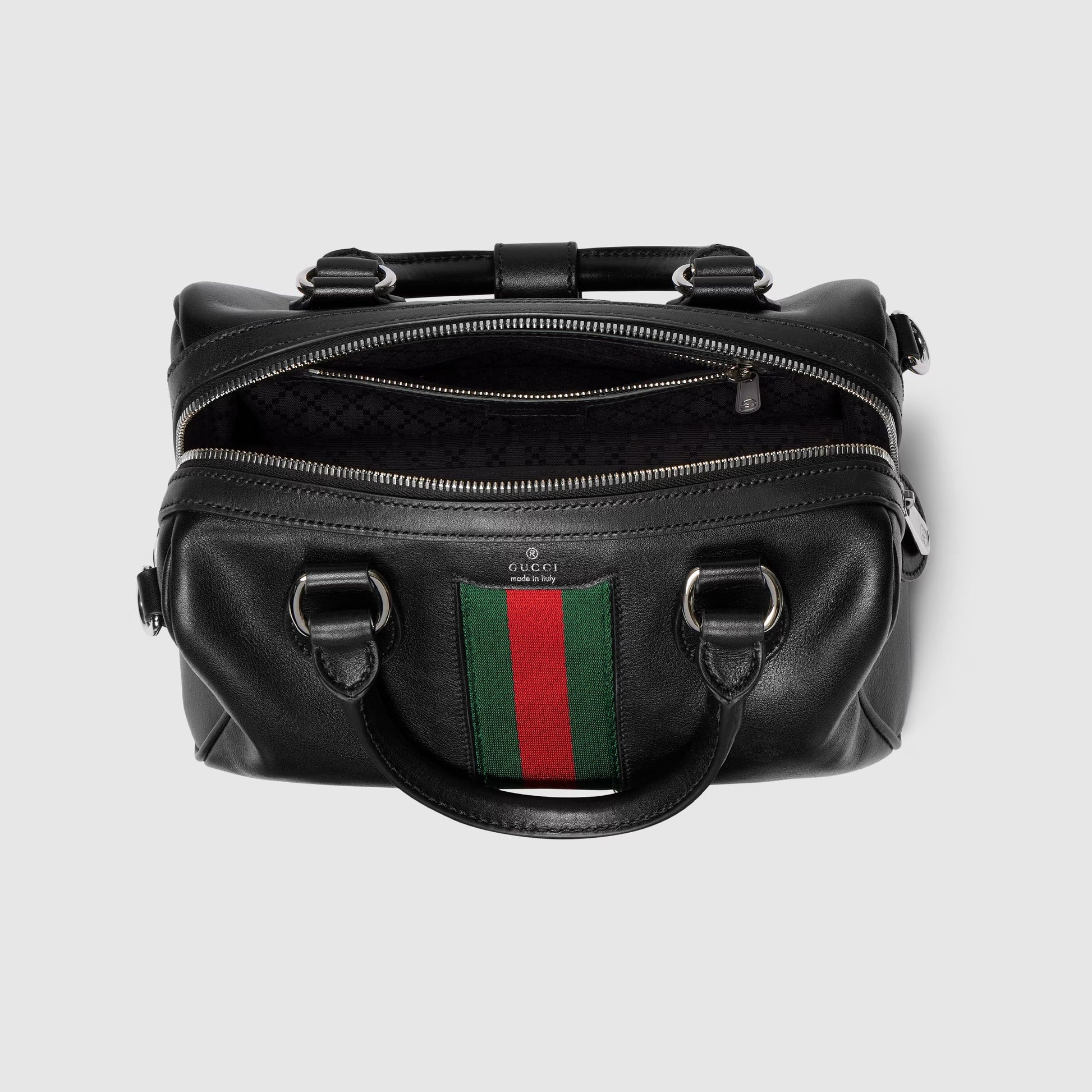 Gucci Web Trademark Small Duffle Bag – Black