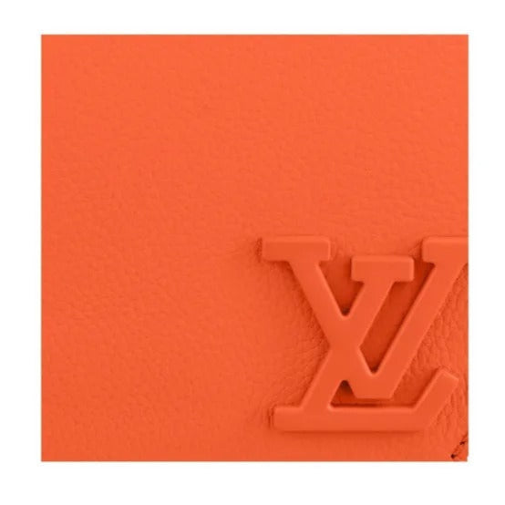Louis Vuitton Grained Calfskin Aerogram Takeoff Sling Belt Bag - Orange