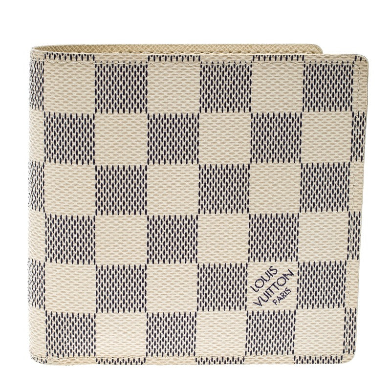 Louis Vuitton Marco Canvas Bifold Wallet - Damier Azur White
