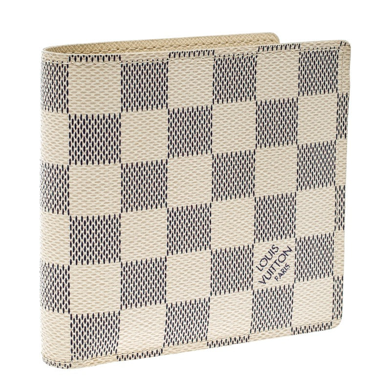 Louis Vuitton Marco Canvas Bifold Wallet - Damier Azur White