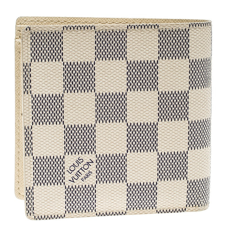 Louis Vuitton Marco Canvas Bifold Wallet - Damier Azur White