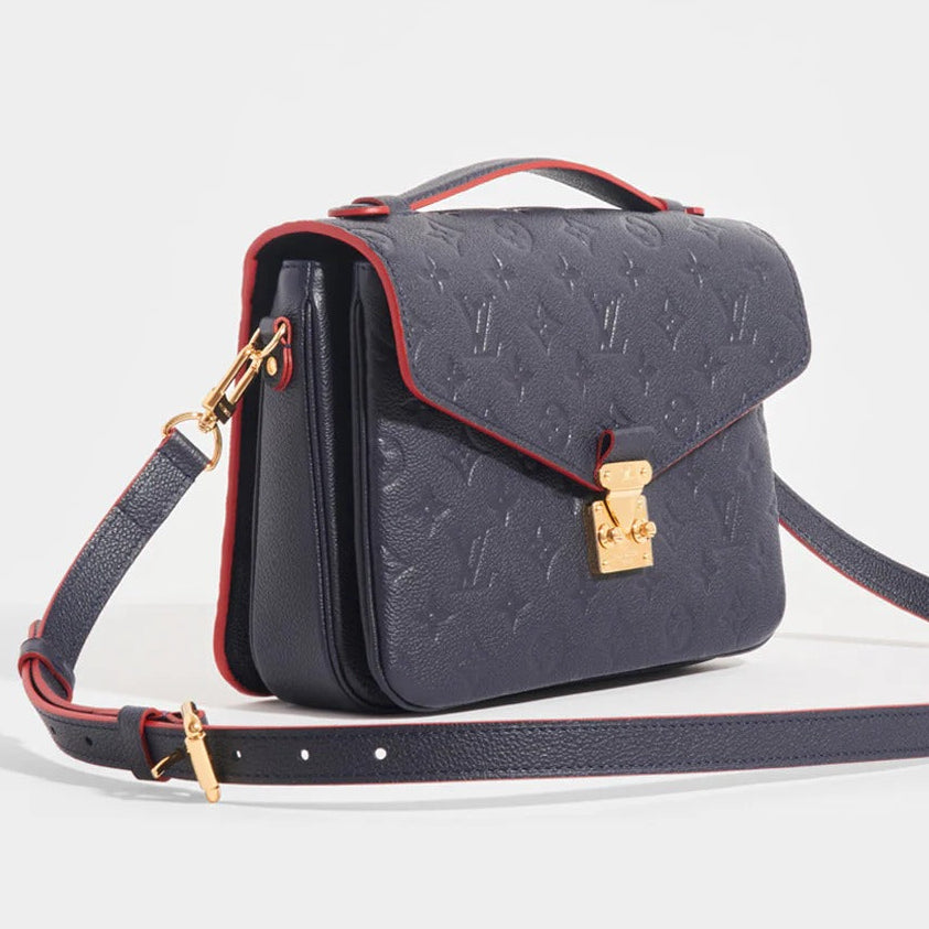 Louis Vuitton Monogram Empreinte Pochette Metis Handbag - Rouge Marine