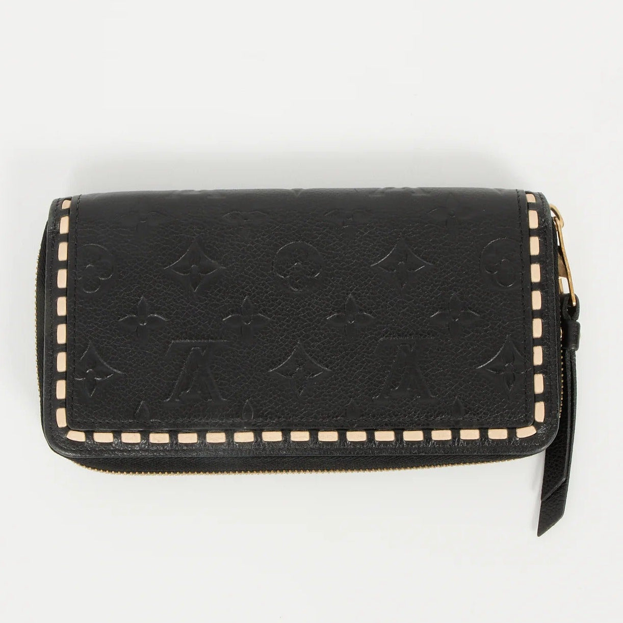 Louis Vuitton Monogram Empreinte Zippy Wallet - Black
