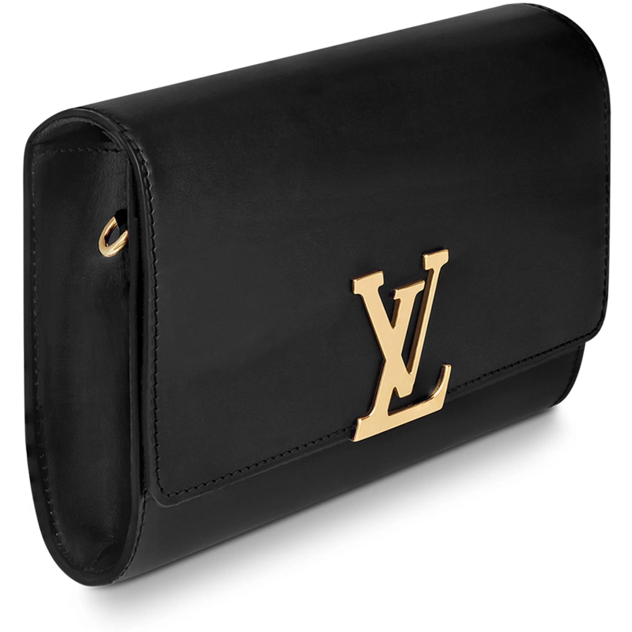 Louis Vuitton Pochette Louise Clutch Shoulder Bag - Black