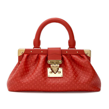Louis Vuitton Calfskin Leather Mono Clutch Bag – Red