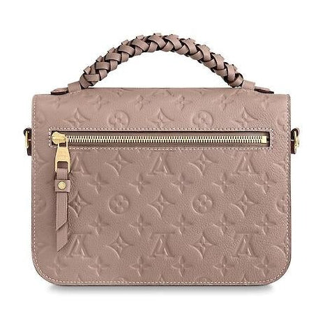 Louis Vuitton Monogram Empreinte Pochette Metis Handbag - Beige