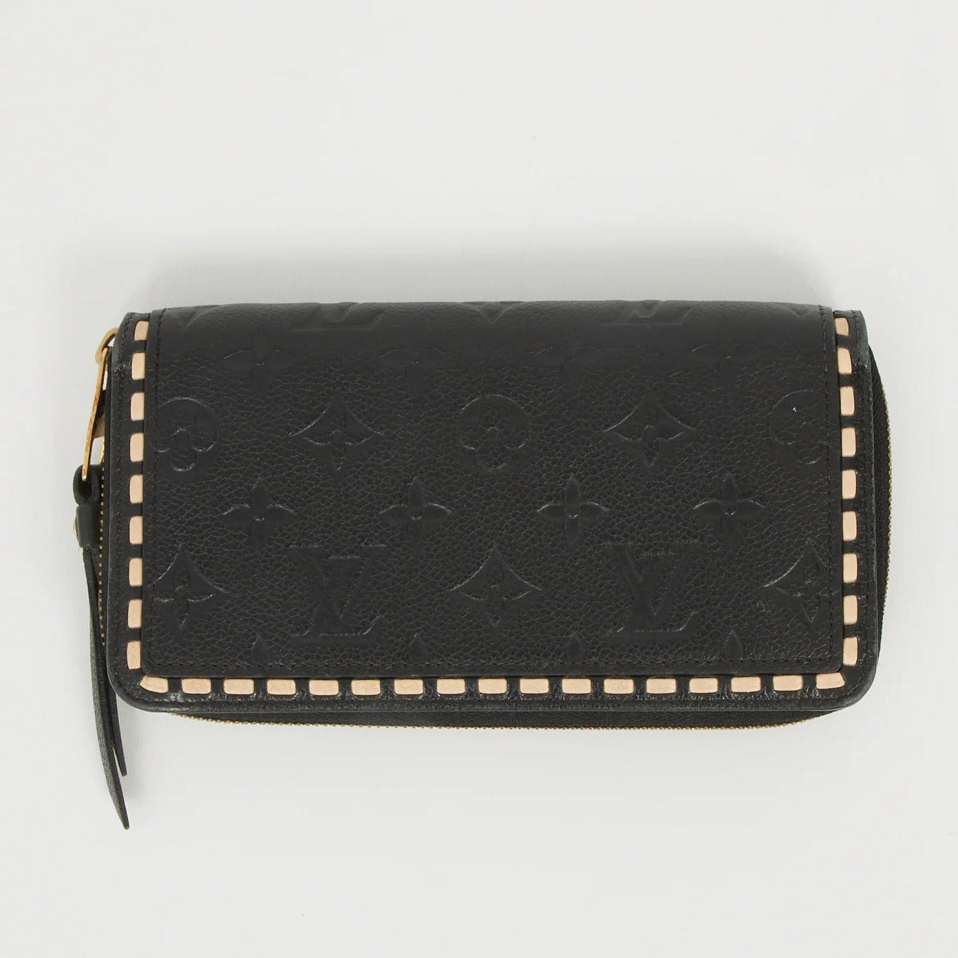 Louis Vuitton Monogram Empreinte Zippy Wallet - Black
