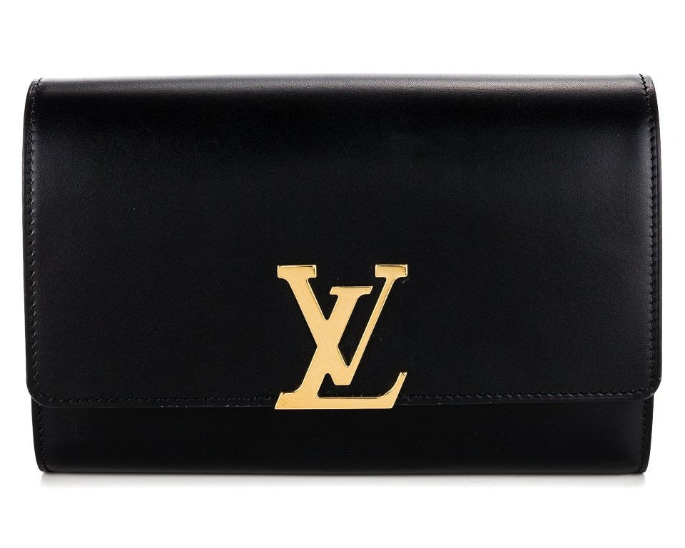 Louis Vuitton Pochette Louise Clutch Shoulder Bag - Black