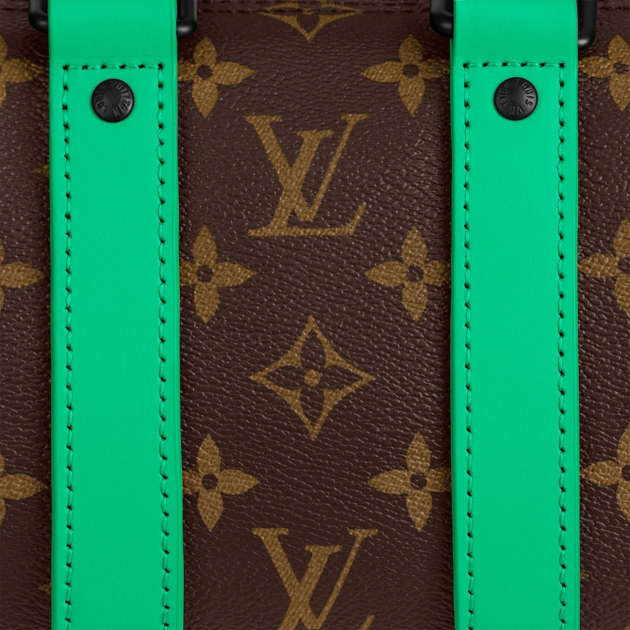 Louis Vuitton Monogram Macassar Keepall Bandoulière 25 Shoulder Bag - Minty Green