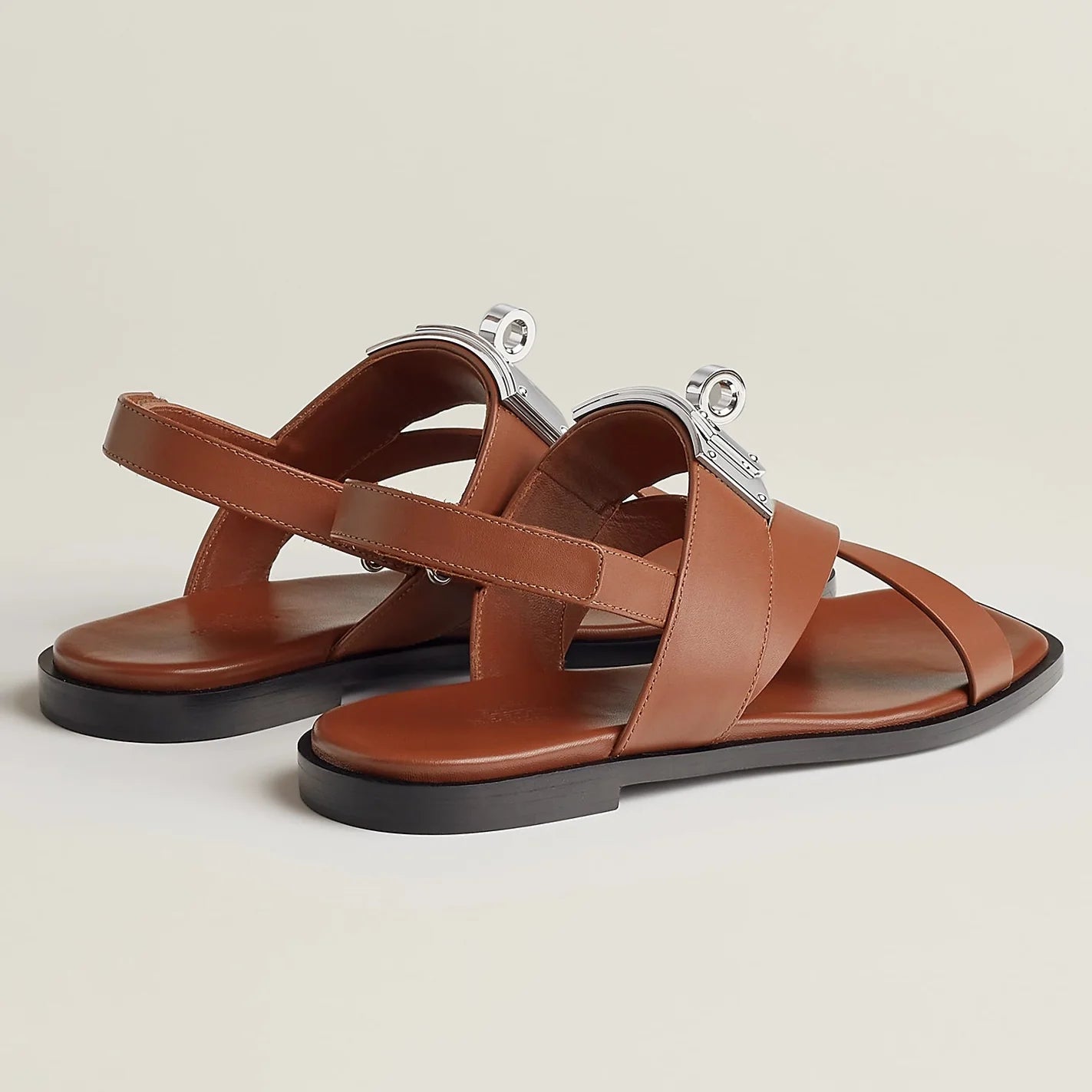Hermes Ines Sandals - Brown