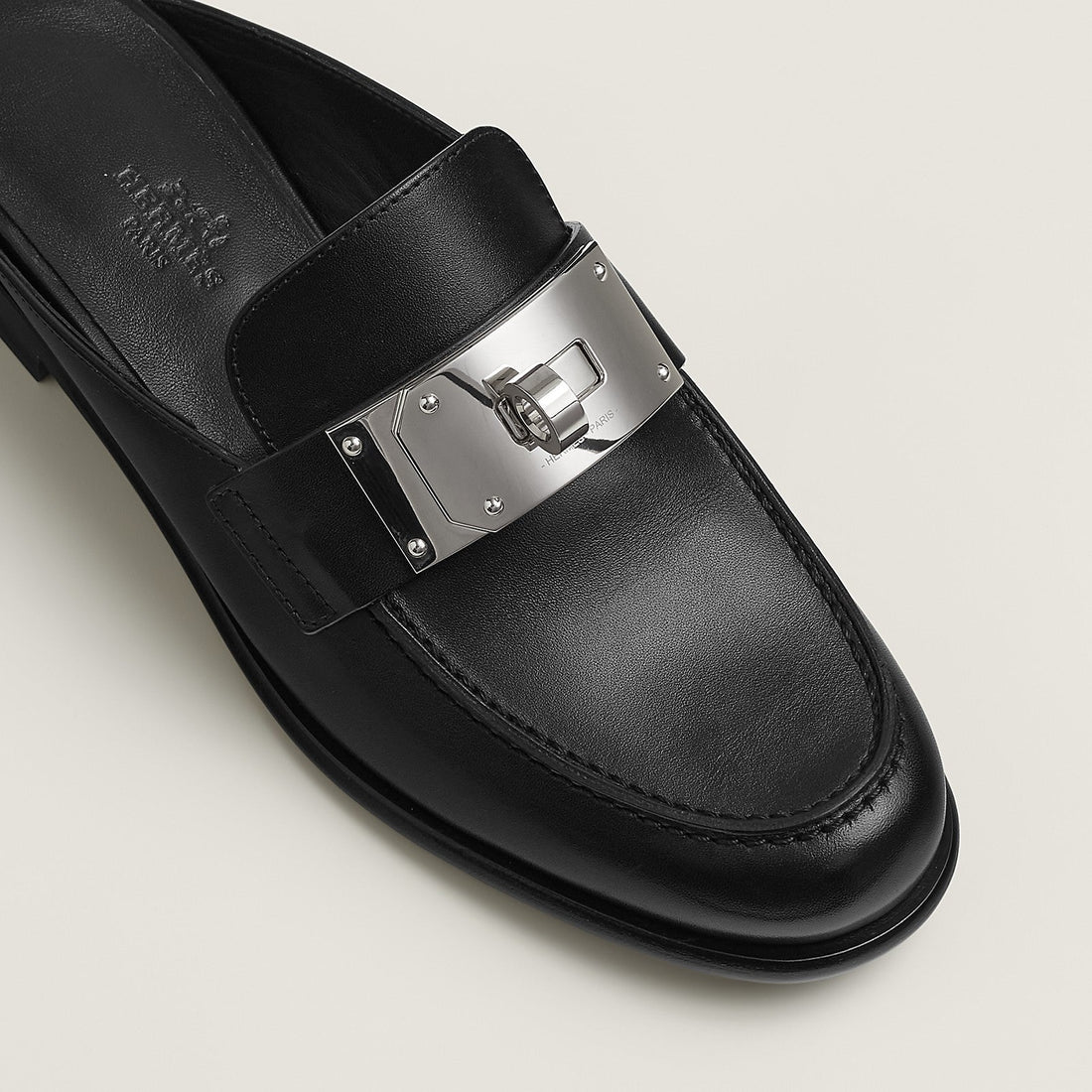 Hermes Lota Mules - Black