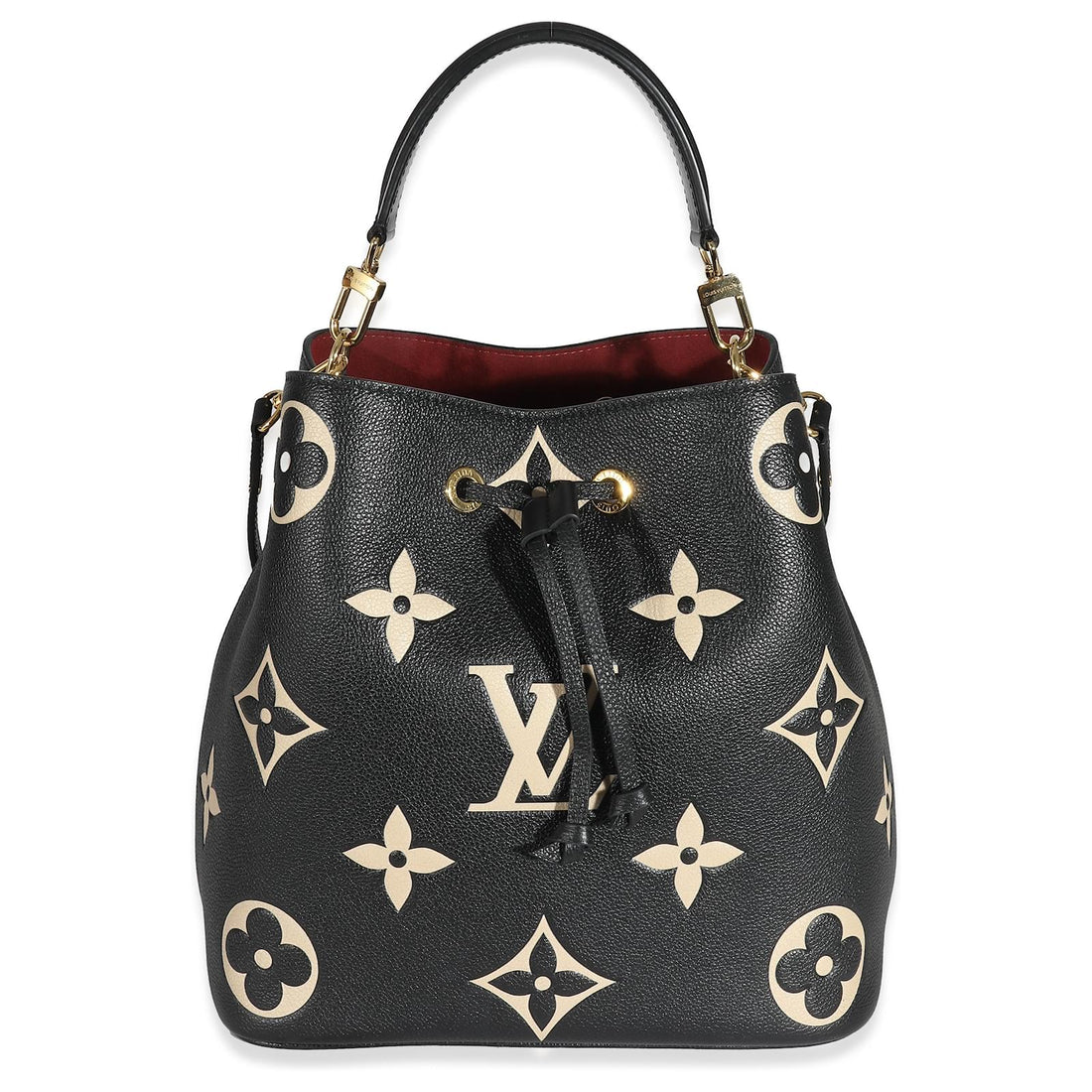 Louis Vuitton Monogram Empreinte Giant Néonoé MM Bucket Bag - Black