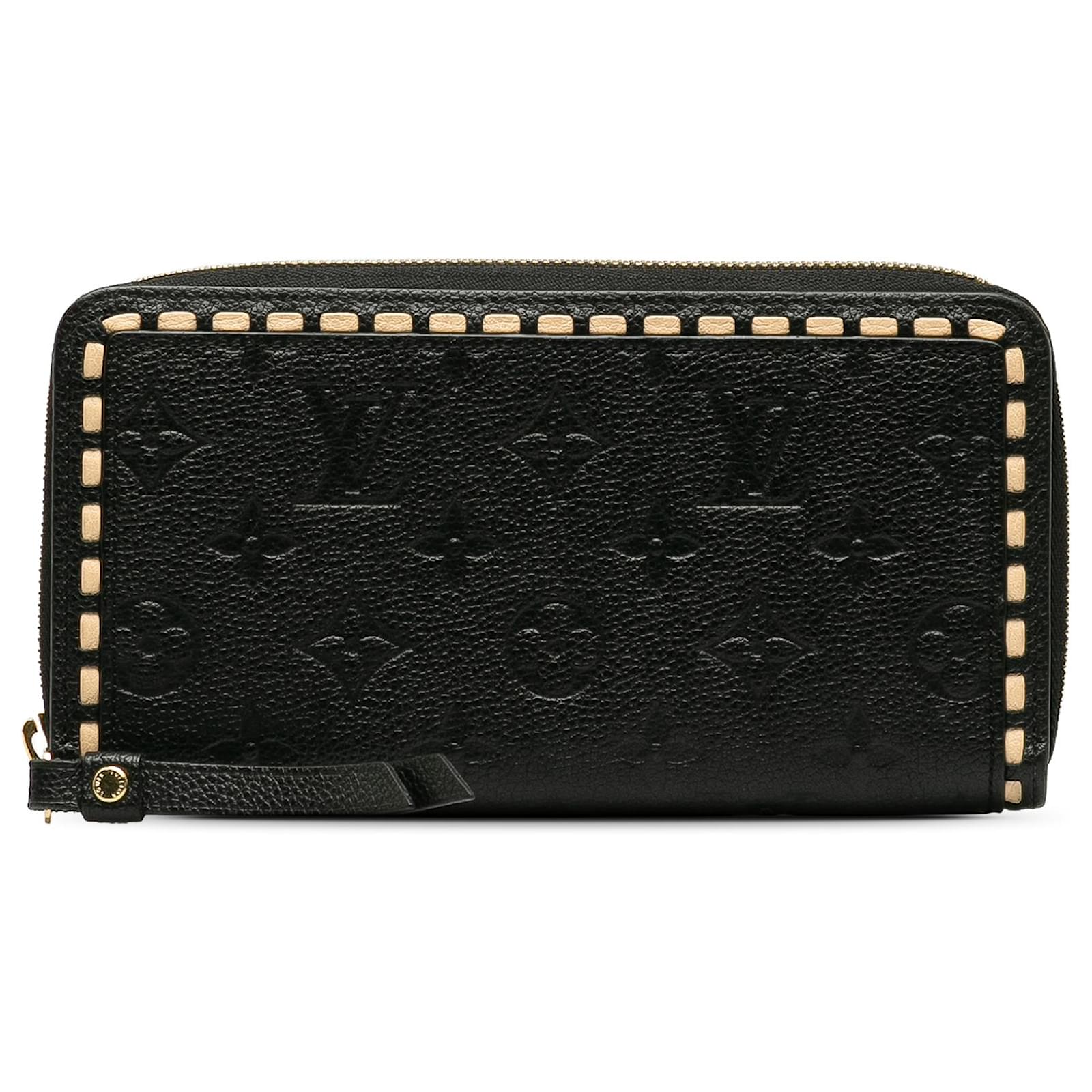 Louis Vuitton Monogram Empreinte Zippy Wallet - Black