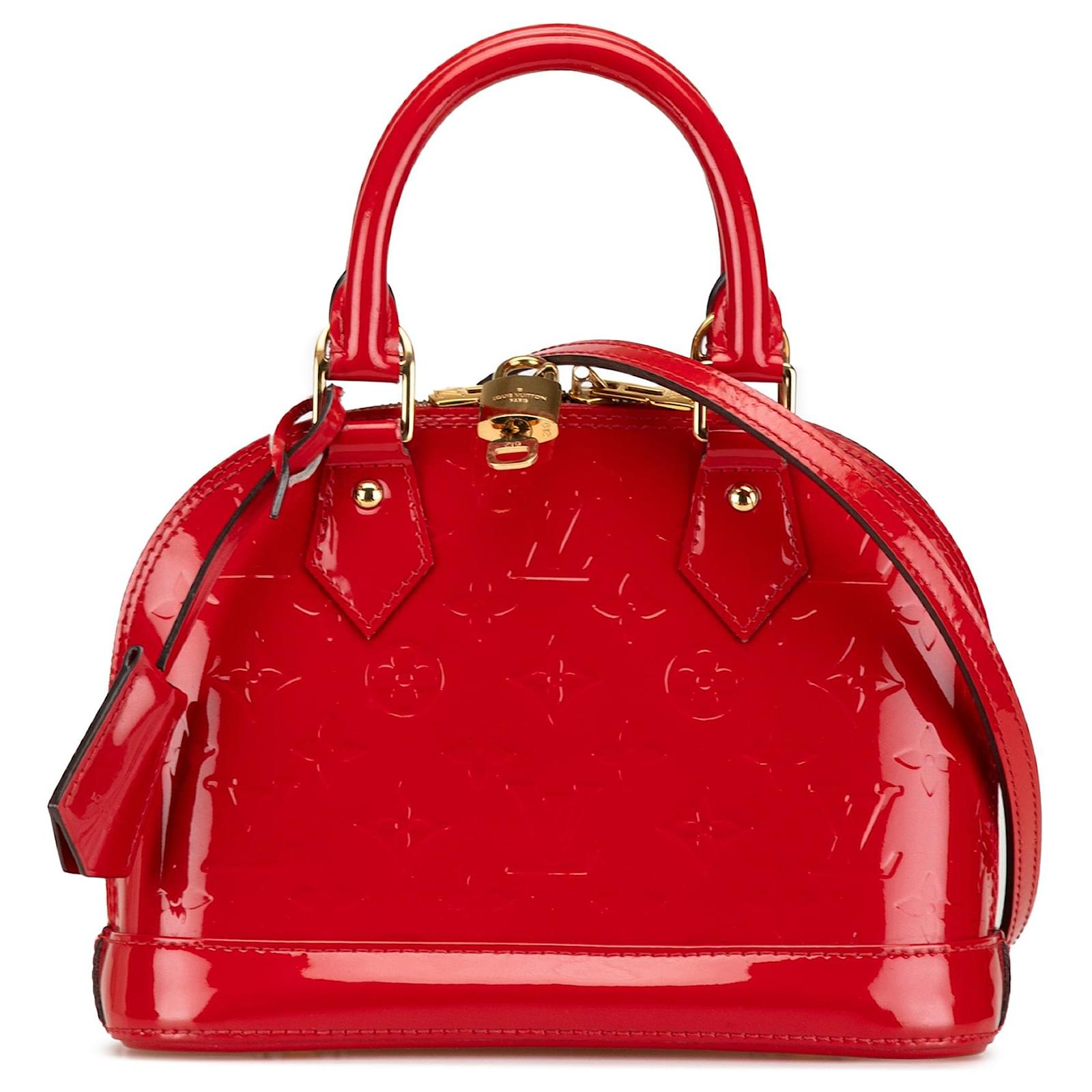 Louis Vuitton Vernis Alma BB Handbag - Red