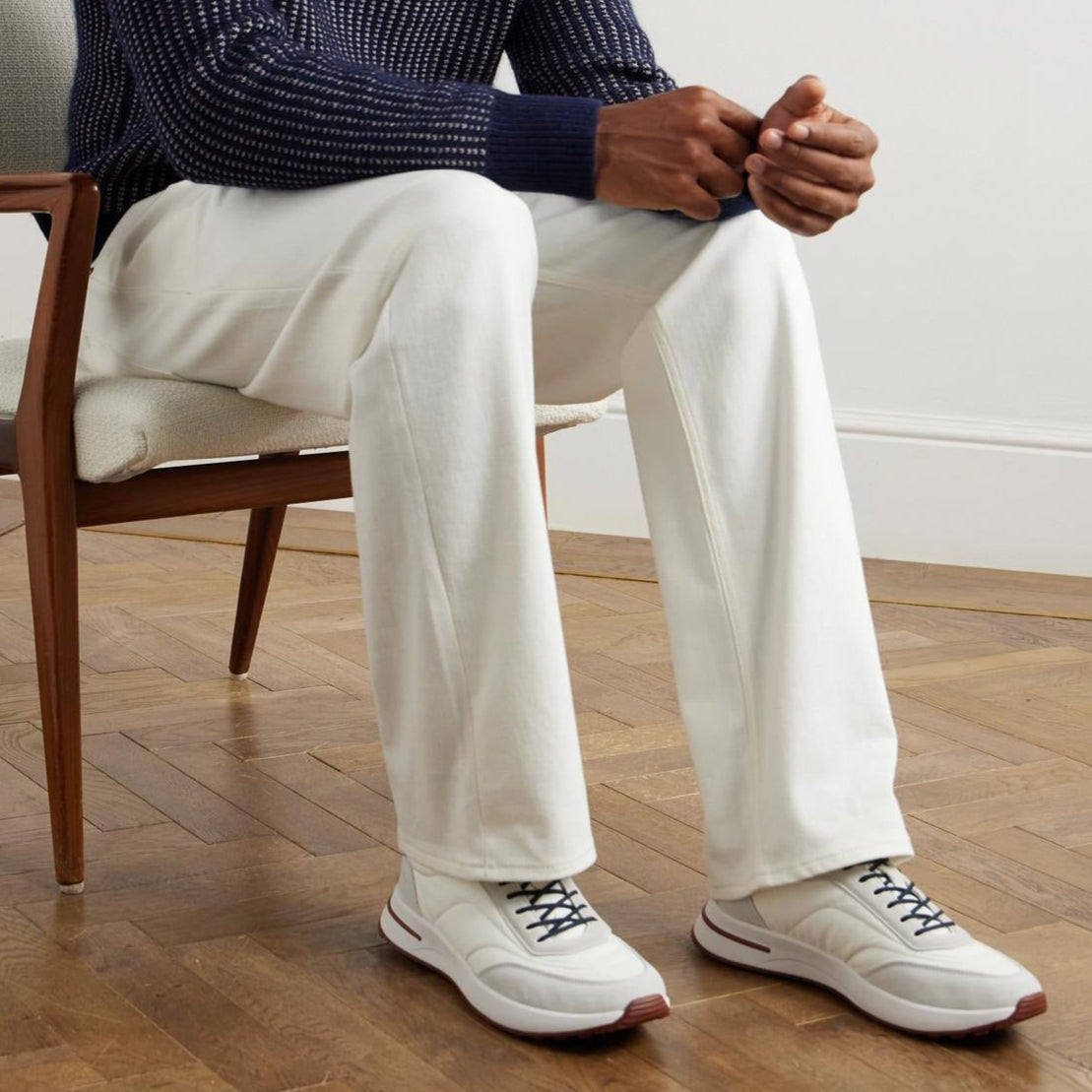 Loro Piana Week End Walk Microfibre Storm System® Sneakers -  White (1000)