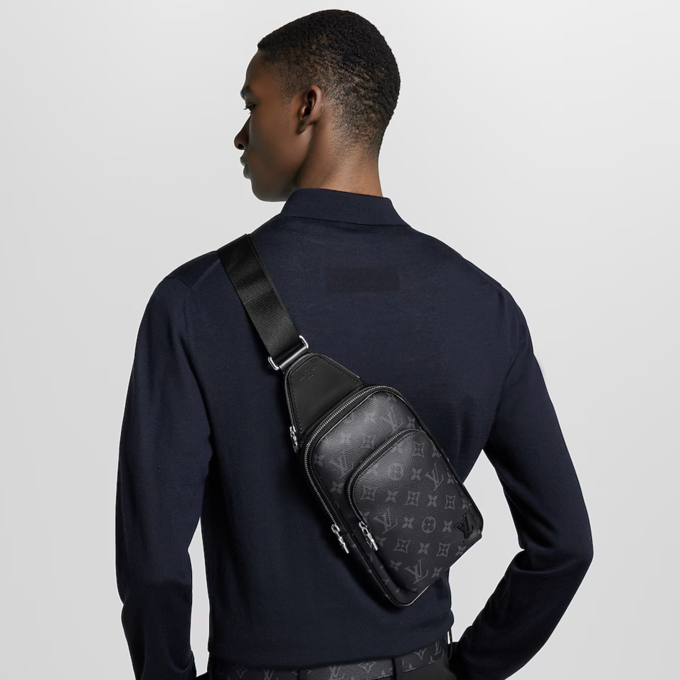 Louis Vuitton Monogram Avenue Slingbag PM Crossbody - Black