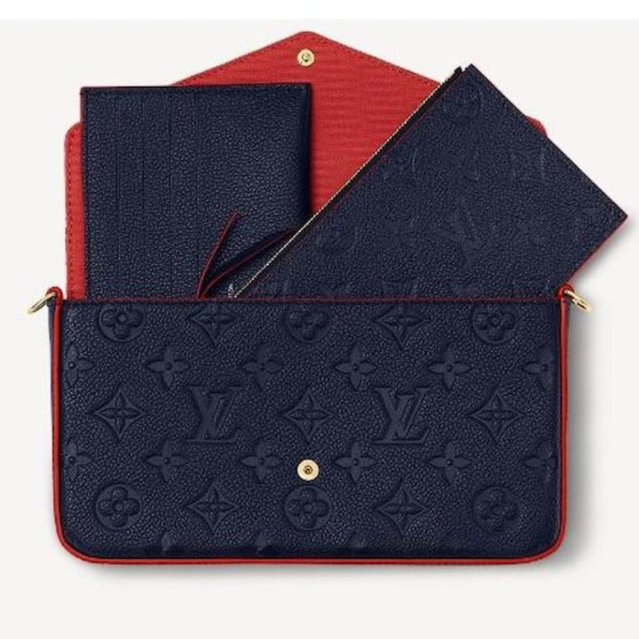 Louis Vuitton Pochette Félicie Wallet Shoulder Bag - Marine Rouge Blue