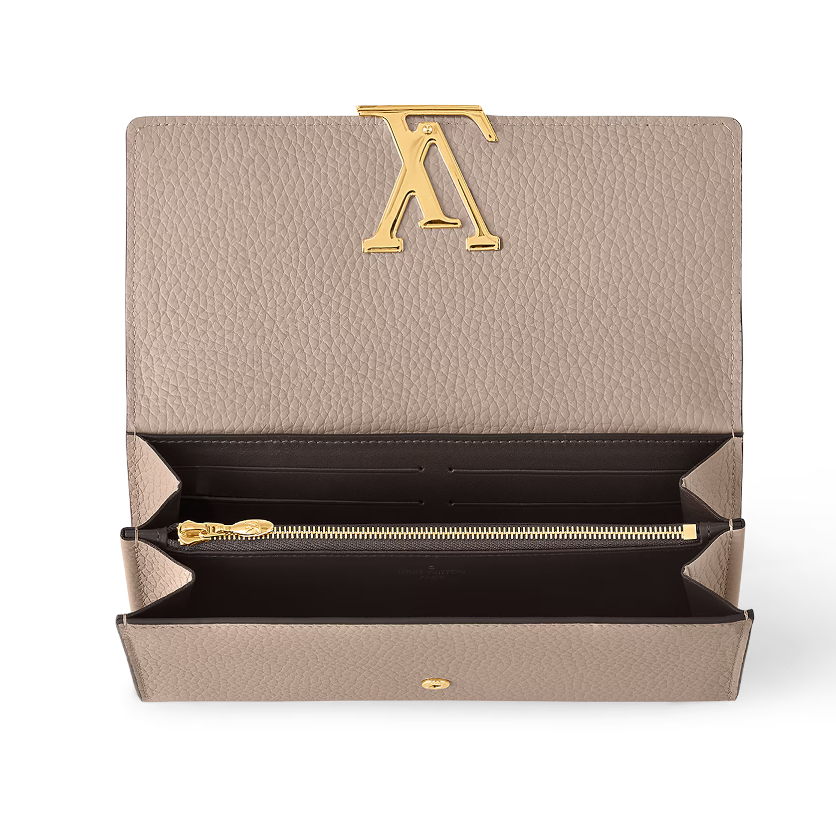 Louis Vuitton Taurillon Leather Capucines Wallet - Galet