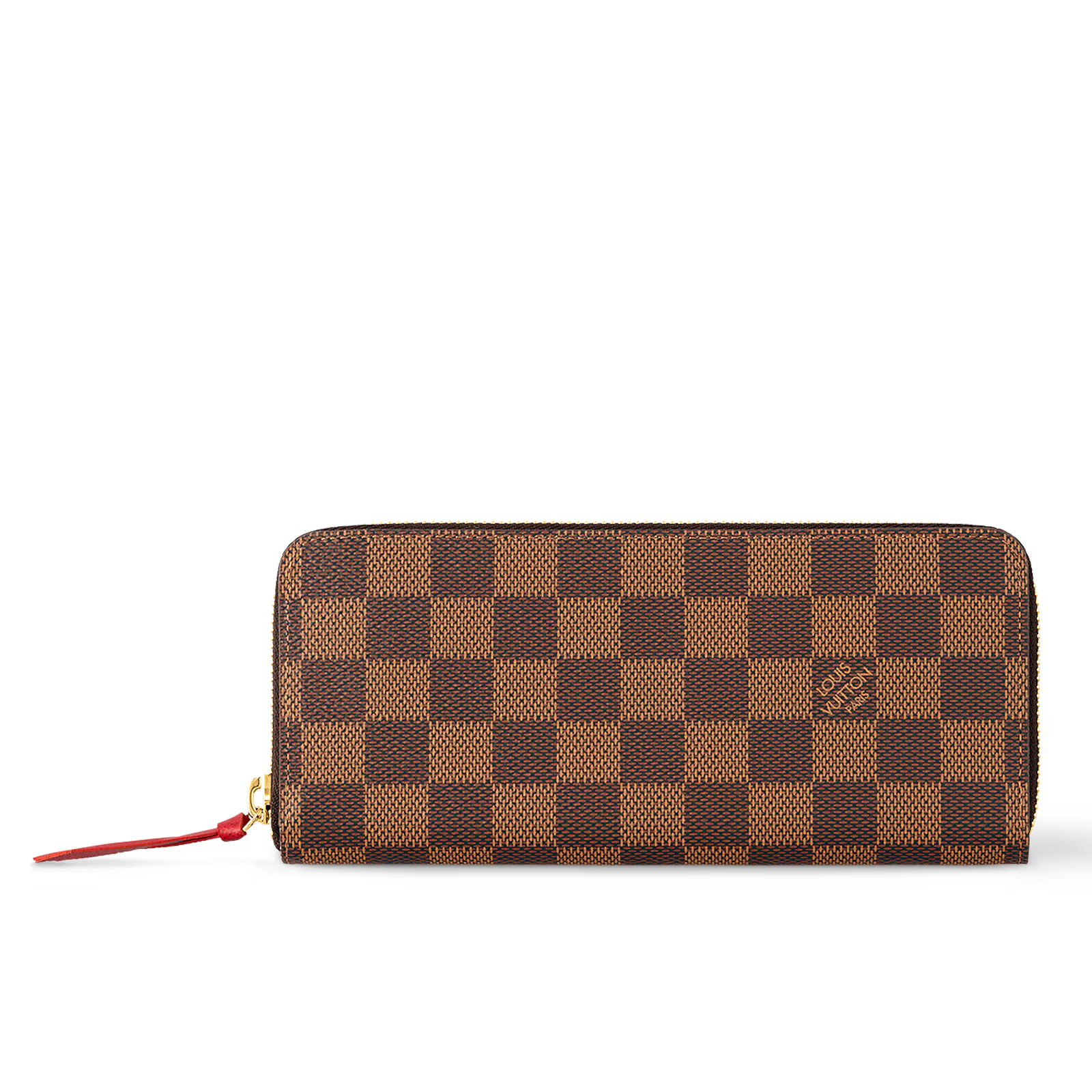 Louis Vuitton Damier Ebene Canvas Clémence Wallet - Brown