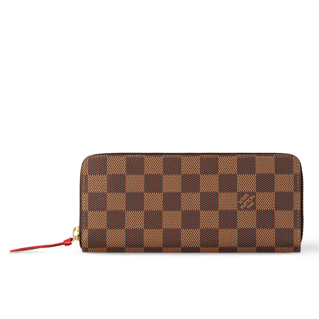 Louis Vuitton Damier Ebene Canvas Clémence Wallet - Brown