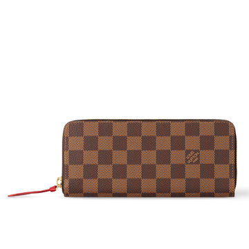 Louis Vuitton Damier Ebene Canvas Clémence Wallet - Brown