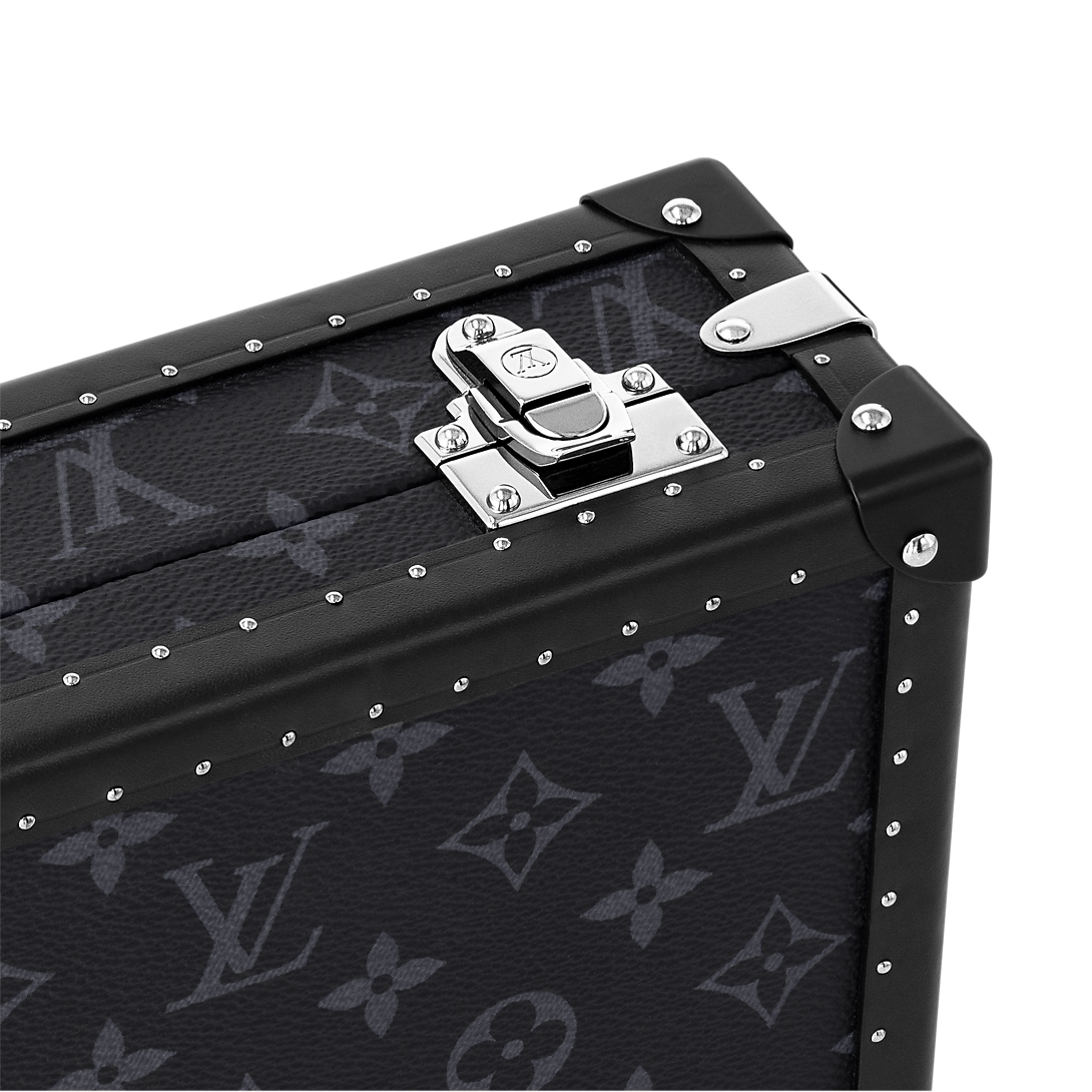 Louis Vuitton Clutch Box Bag - Monogram Eclipse Black