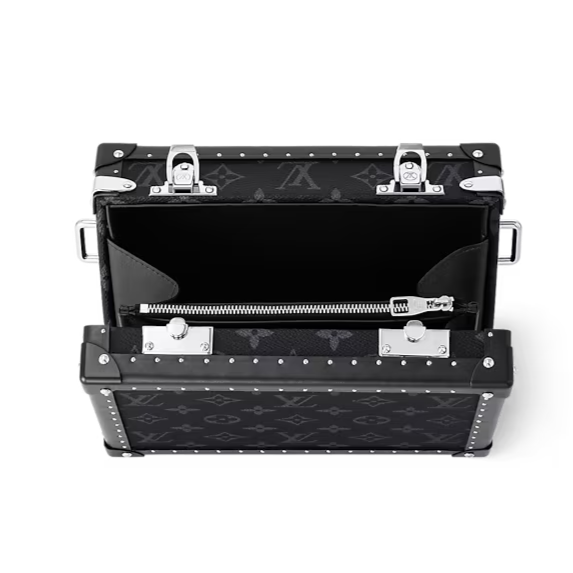 Louis Vuitton Clutch Box Bag - Monogram Eclipse Black