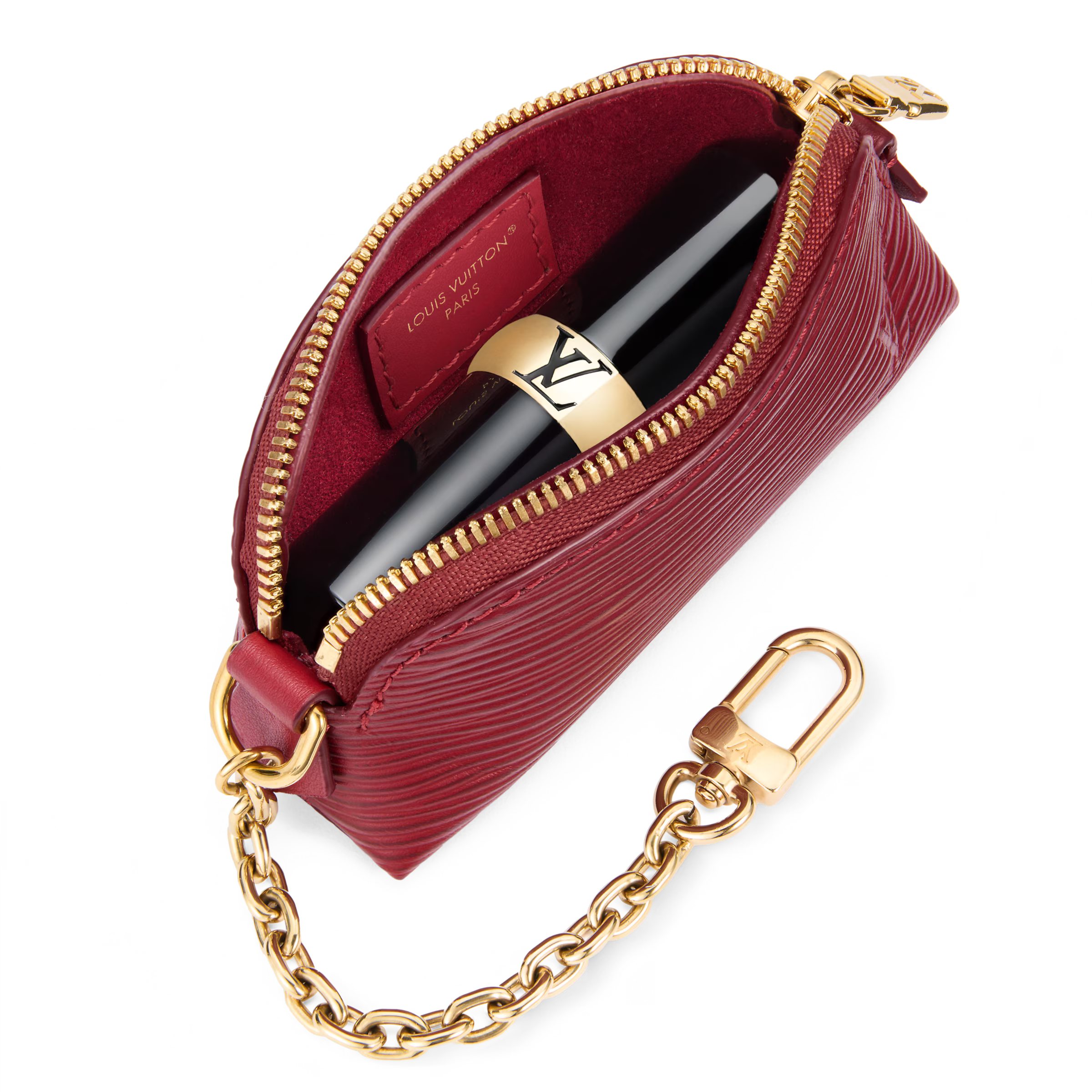 Louis Vuitton Cosmetic Lipstick Pouch - Monogram Rouge
