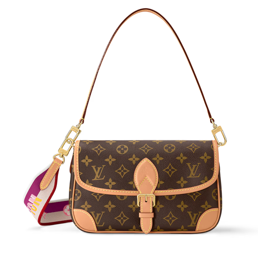 Louis Vuitton Diane Satchel Crossbody Bag - Fuchsia