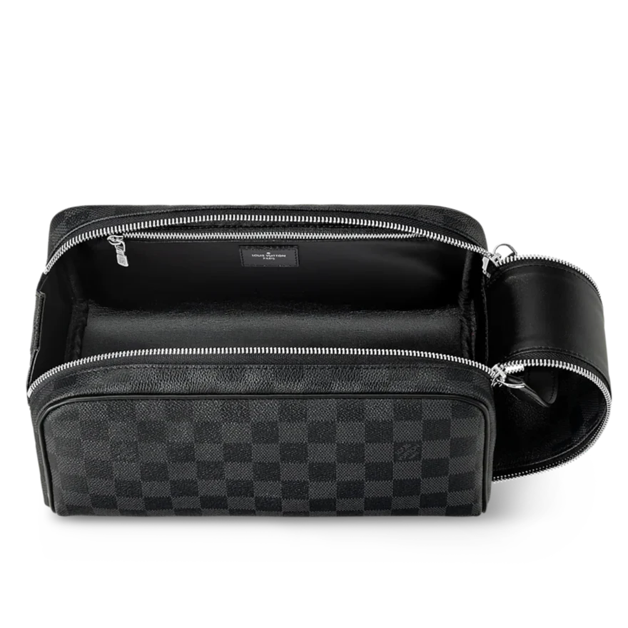 Louis Vuitton Dopp Kit Toilet Pouch - Damier Graphite