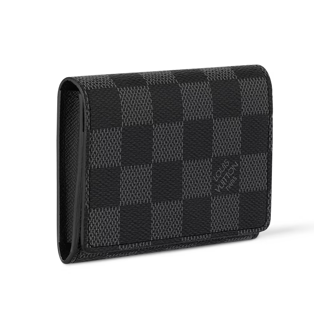 Louis Vuitton Enveloppe Carte de Visite Damier Graphite Wallet - Gray