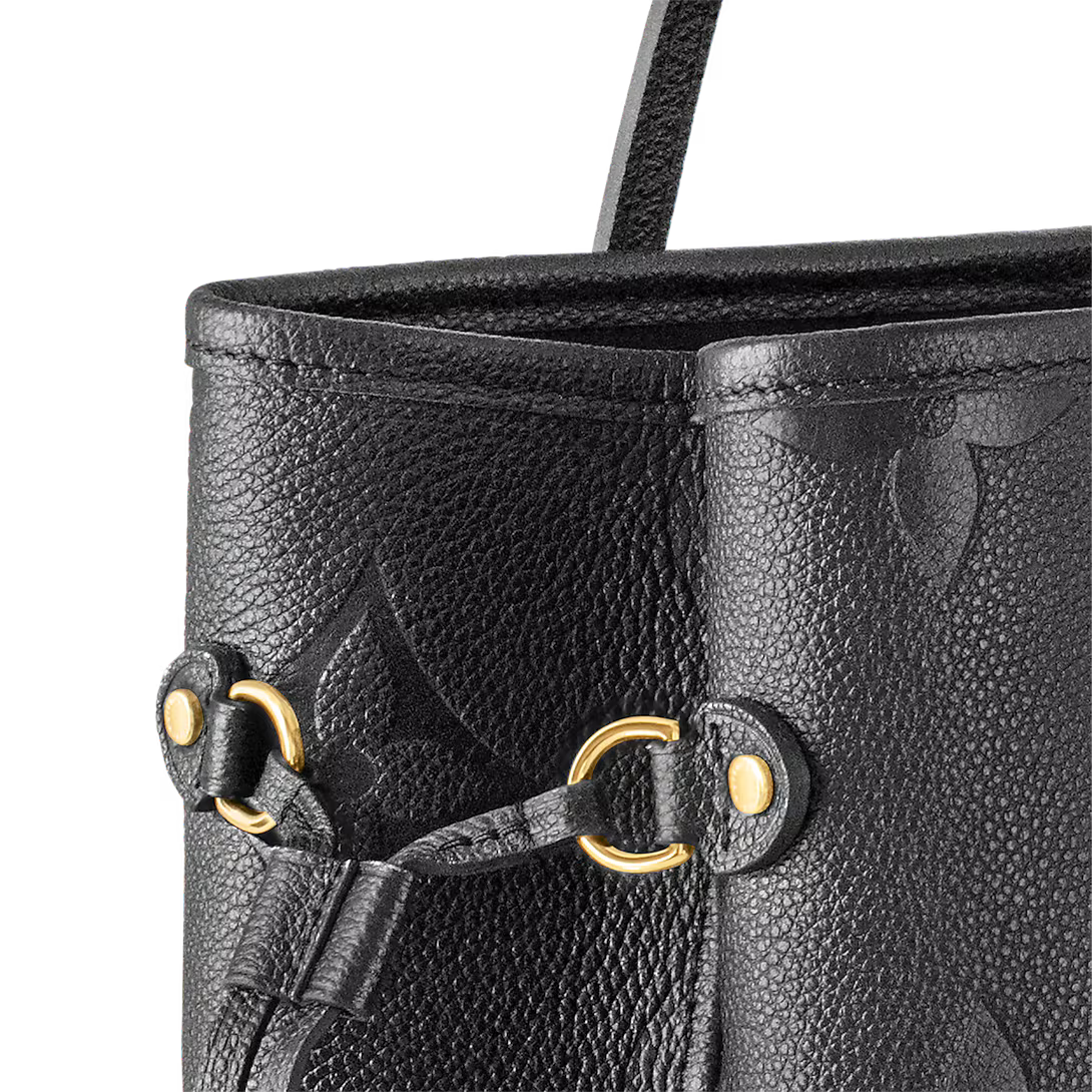 Louis Vuitton Empreinte Monogram Giant Neverfull MM Tote Bag - Black