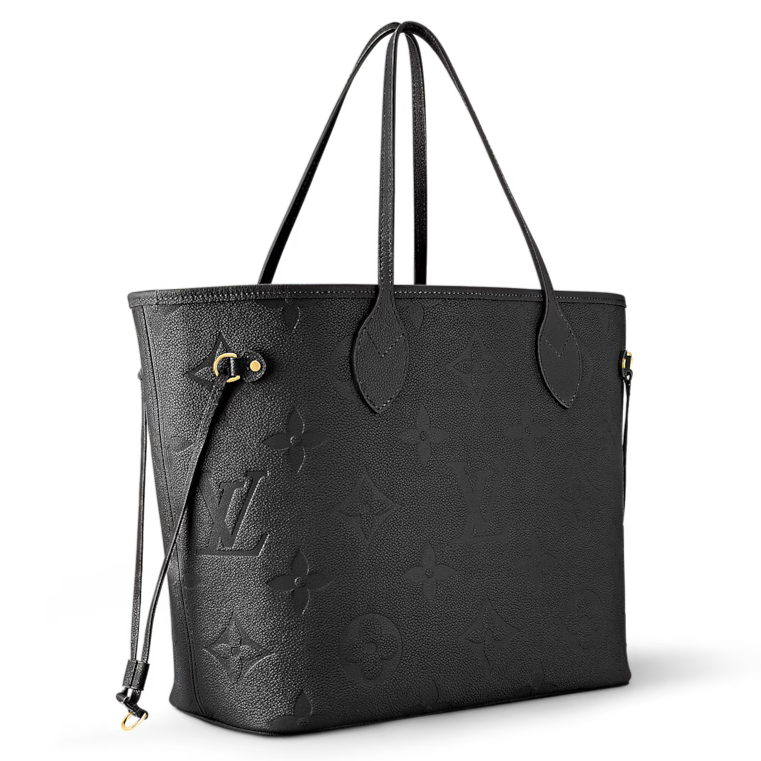 Louis Vuitton Empreinte Monogram Giant Neverfull MM Tote Bag - Black