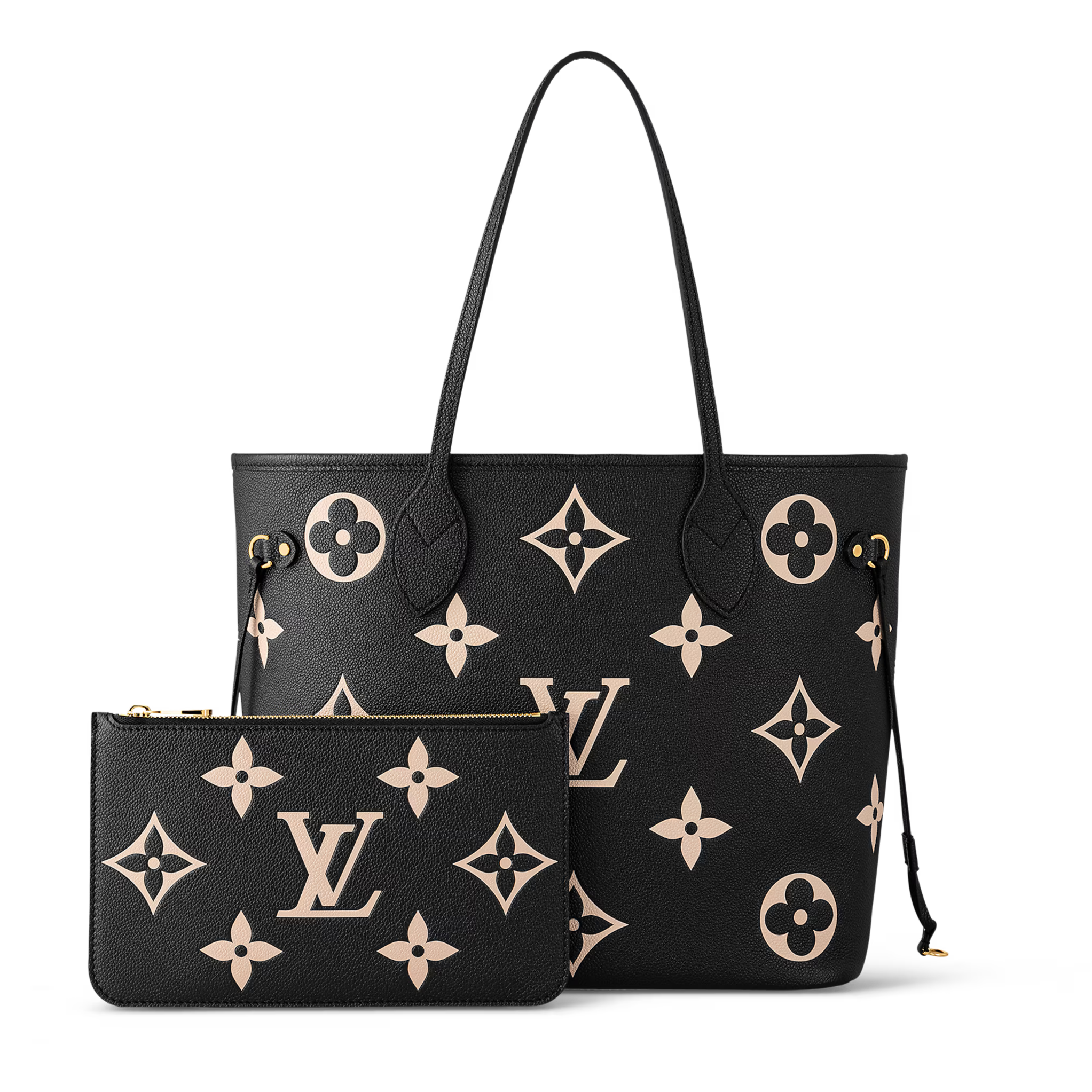 Louis Vuitton Neverfull MM Tote Bag - Black
