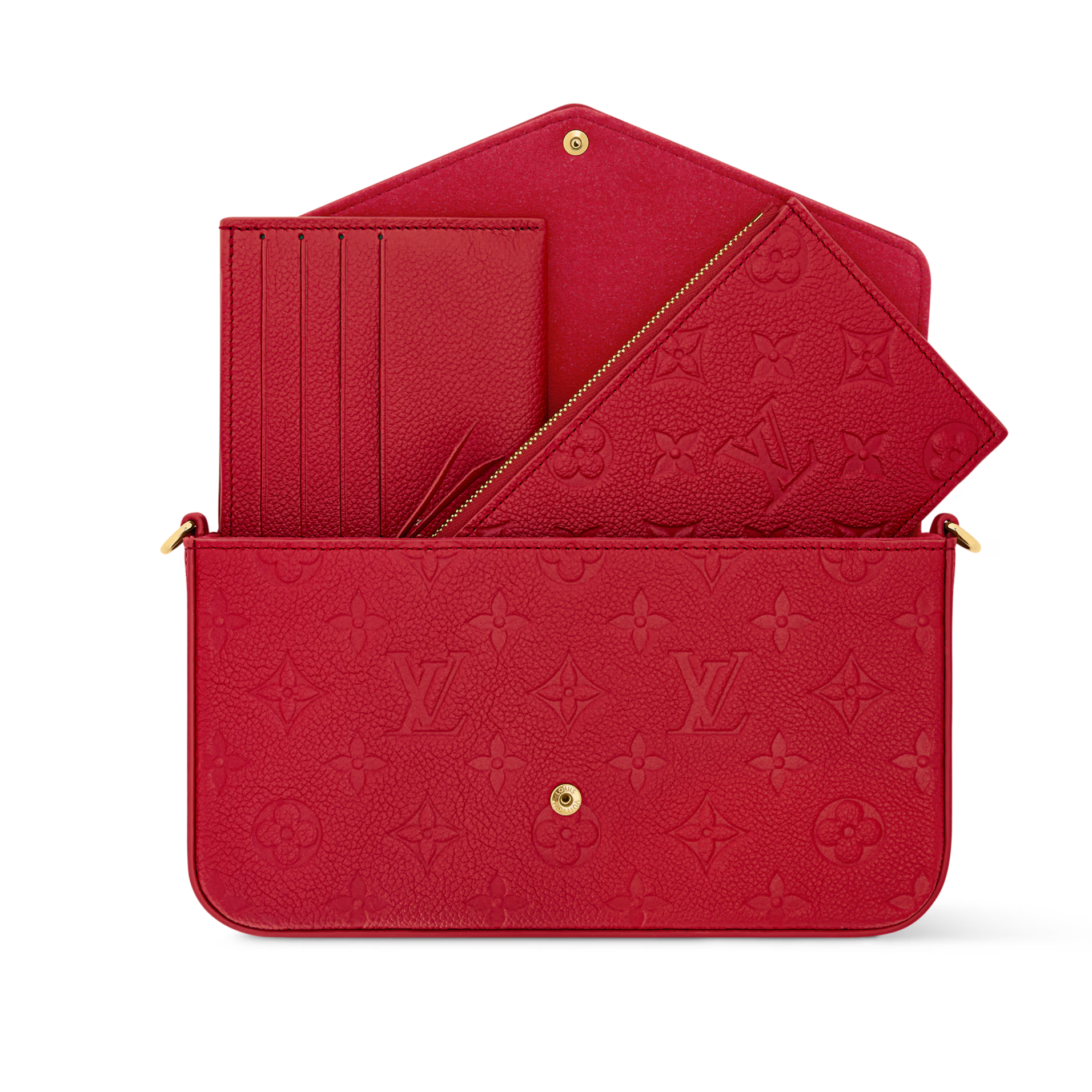 Louis Vuitton Pochette Félicie Crossbody Bag - Rouge Louis