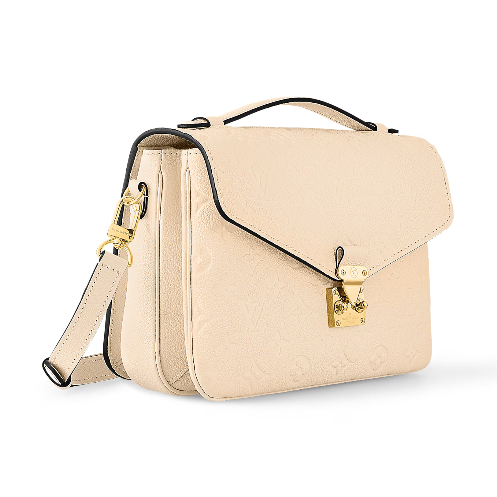 Louis Vuitton Monogram Empreinte Pochette Metis Handbag - Creme
