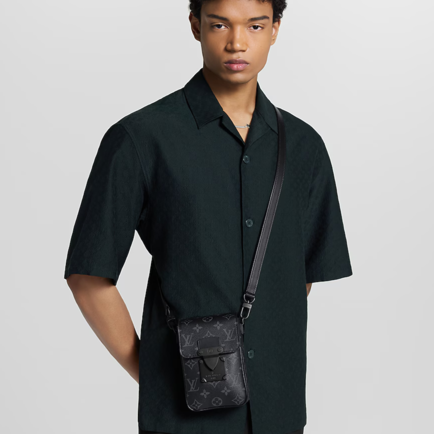 Louis Vuitton S-Lock Vertical Wearable Wallet - Black