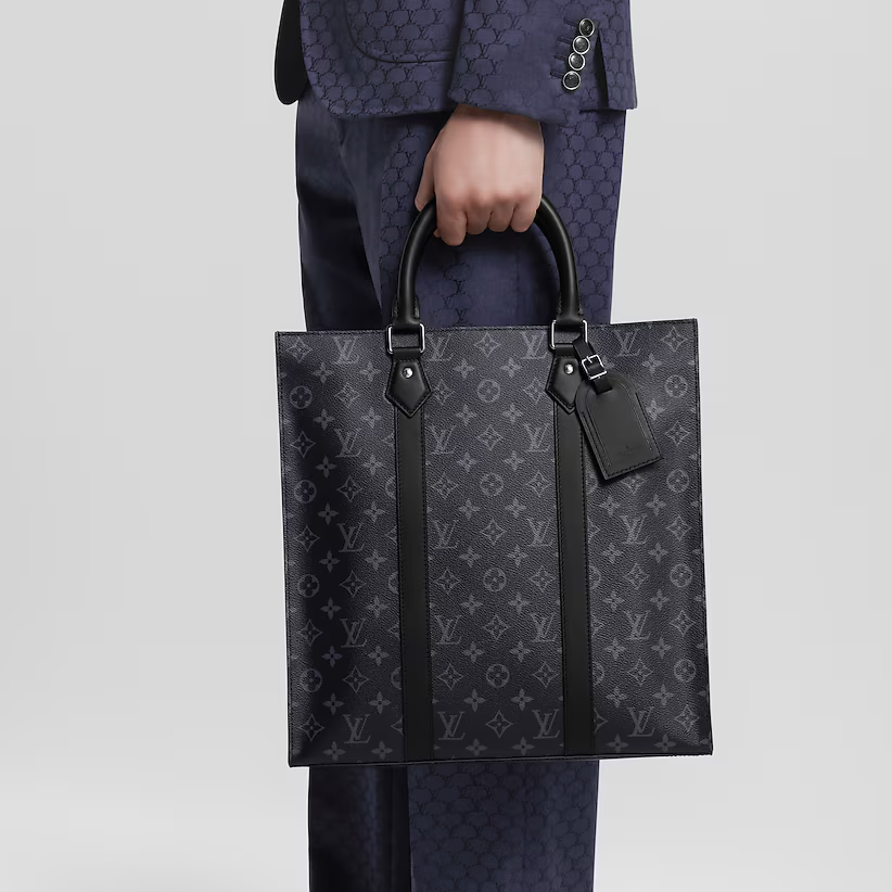 Louis Vuitton Sac Plat Tote Bag - Monogram Eclipse