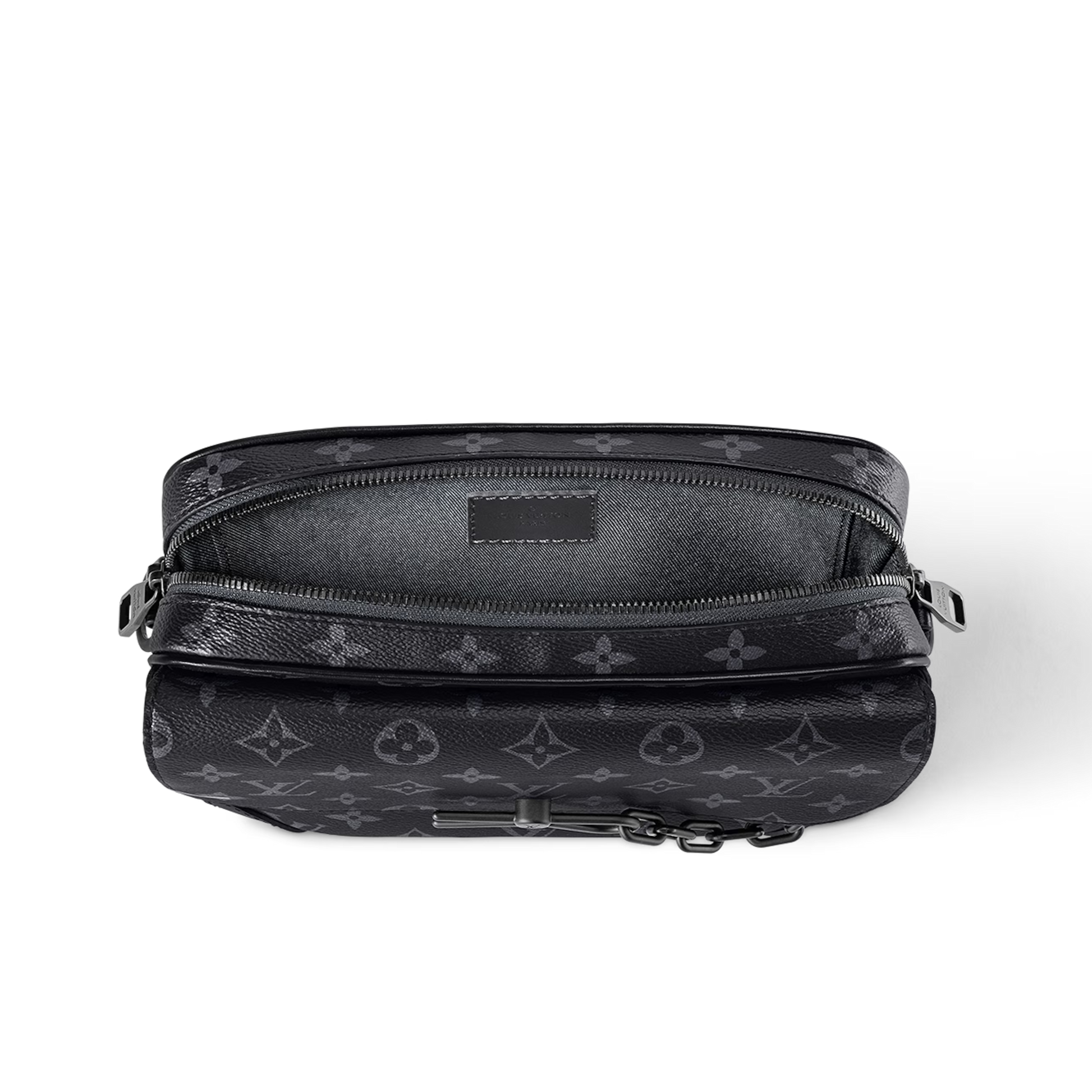 Louis Vuitton Steamer Messenger Wearable Wallet - Black Monogram Eclipse