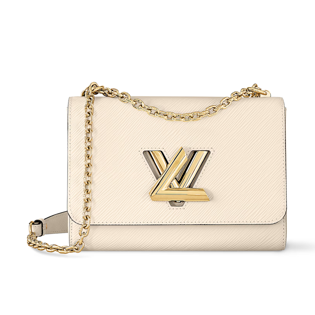 Louis Vuitton Twist MM Chain Bag - Quartz White