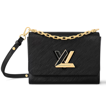 Louis Vuitton Twist MM Chain Shoulder Bag - Black