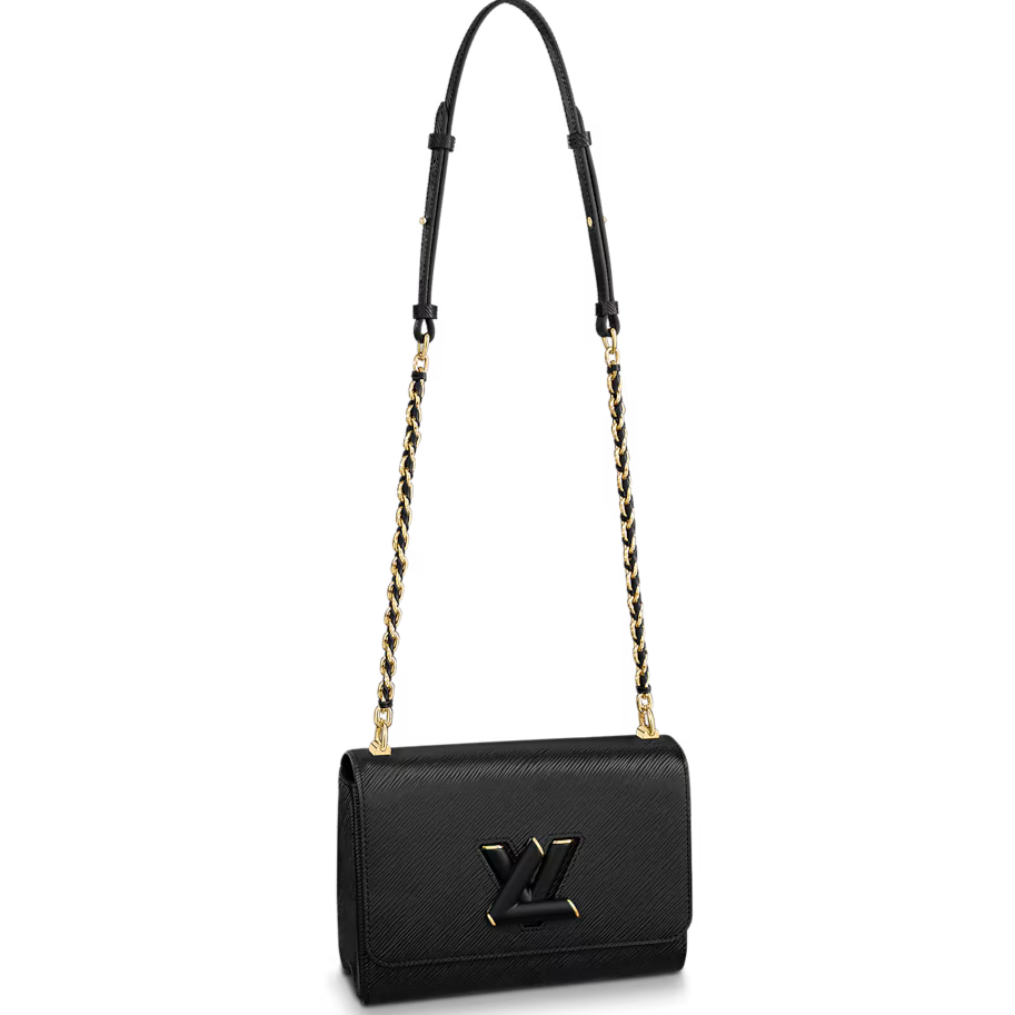 Louis Vuitton Twist MM Shoulder Chain Bag - Black