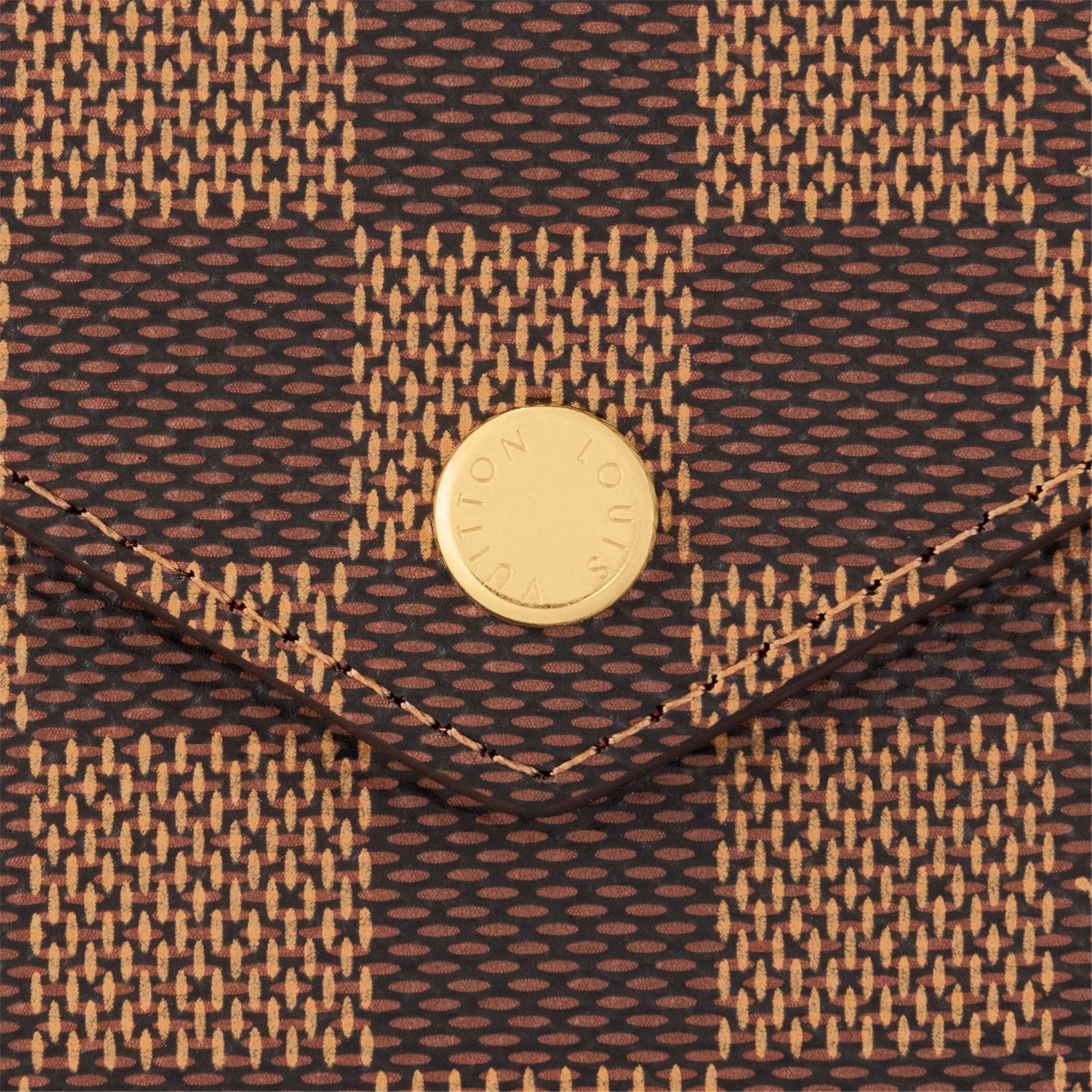 Louis Vuitton Damier Ebene Victorine Wallet - Brown