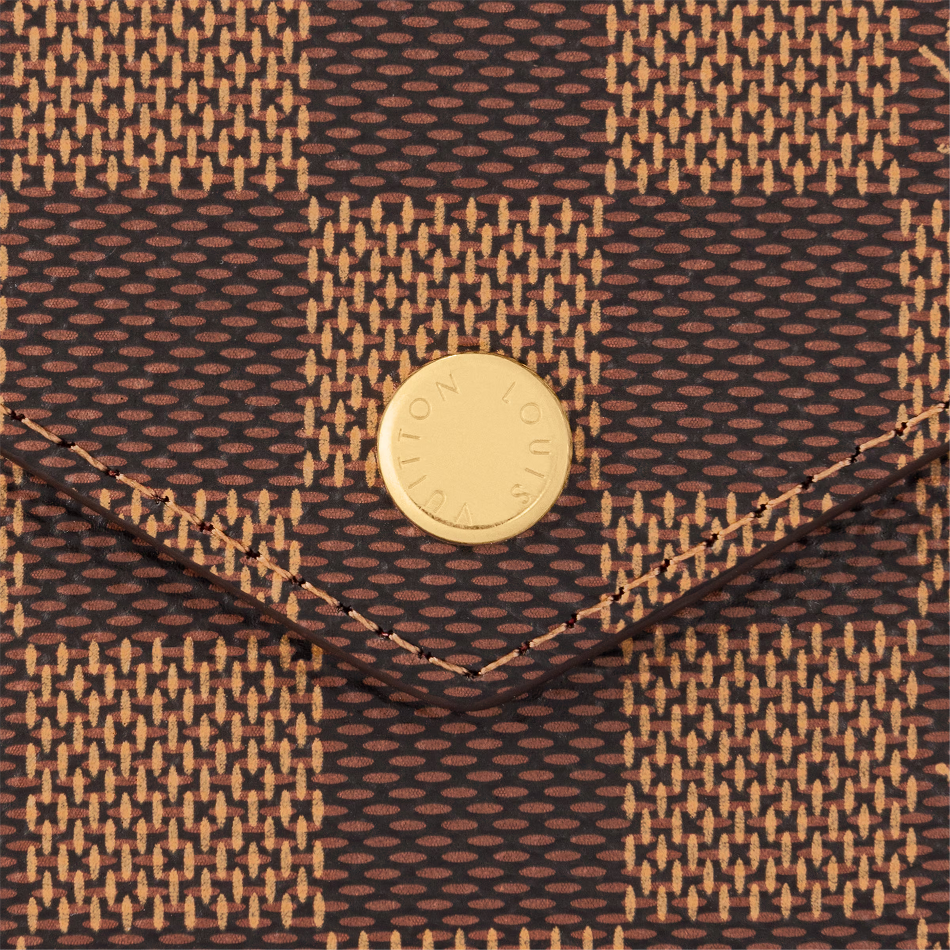 Louis Vuitton Damier Ebene Victorine Wallet - Brown