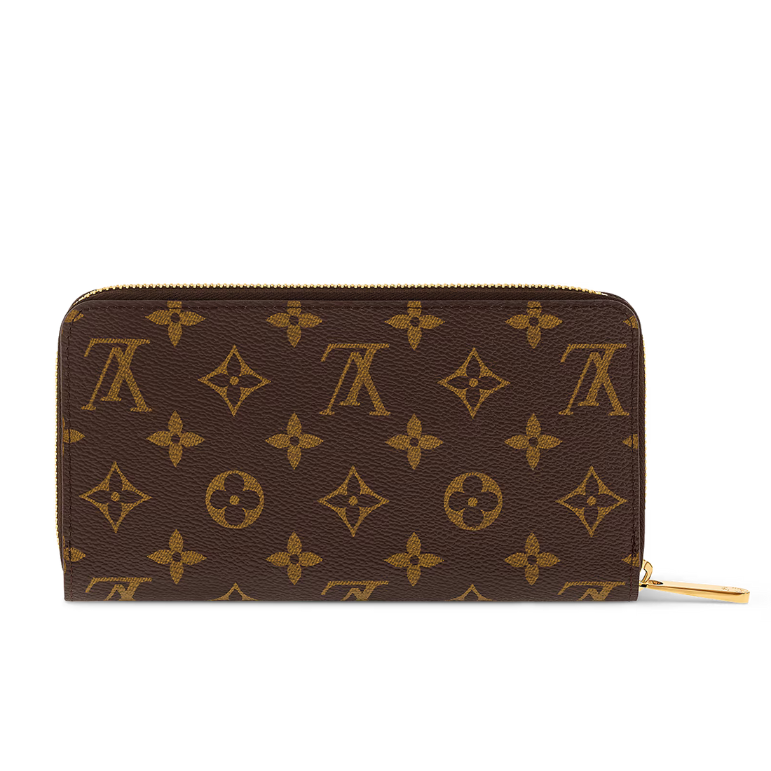 Louis Vuitton Monogram Canvas Zippy Wallet - Brown