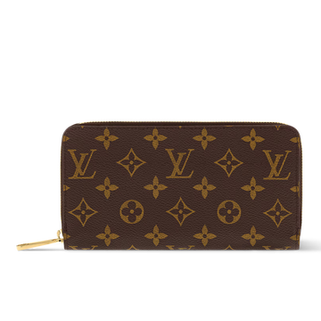 Louis Vuitton Monogram Canvas Zippy Wallet - Brown