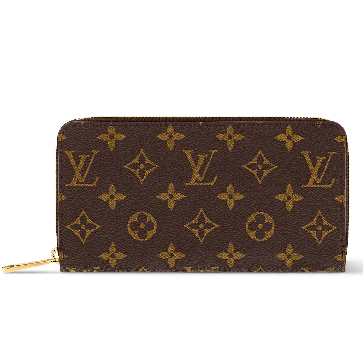 Louis Vuitton Monogram Canvas Zippy Wallet - Brown