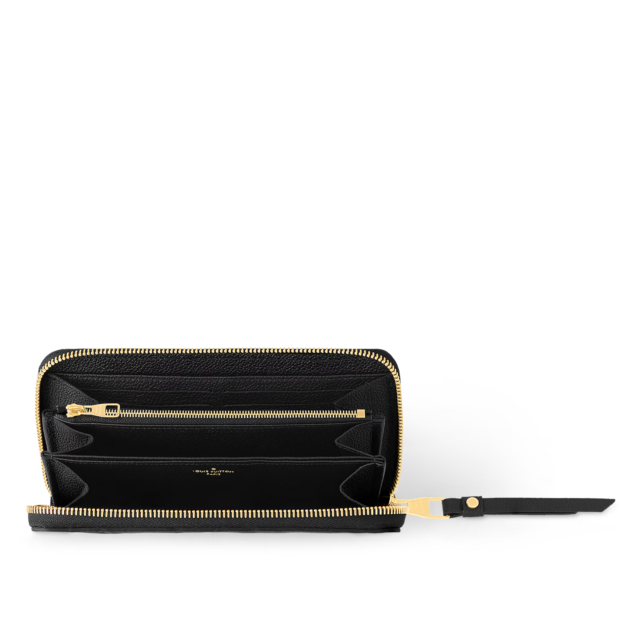 Louis Vuitton  Monogram Empreinte Zippy Wallet - Black