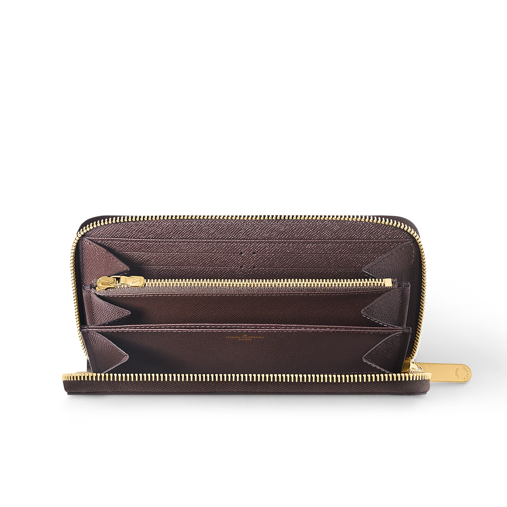 Louis Vuitton Damier Ebene Zippy Wallet - Brown